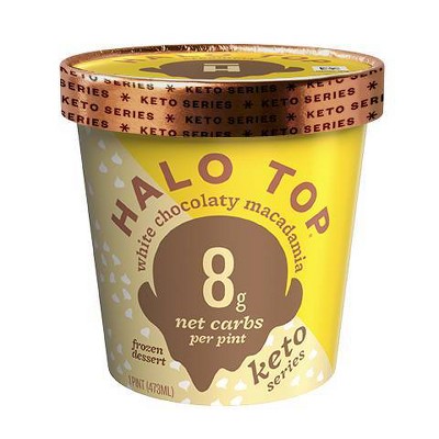 Halo Top Keto White Chocolate Macadamia Frozen Dessert - 16oz