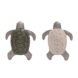 Transpac Metal Sea Turtle Set of 2 Spring Home Decorations - 1 of 1
