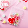Joyfy 36 Pcs Valentine Cellophane Gift Bags, 6-Design Candy Treat Bags for Kids Party Favors, Classroom Exchange Prizes - 3 of 4