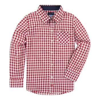 Andy & Evan Kids Red Gingham Button Down Shirt, Size 8
