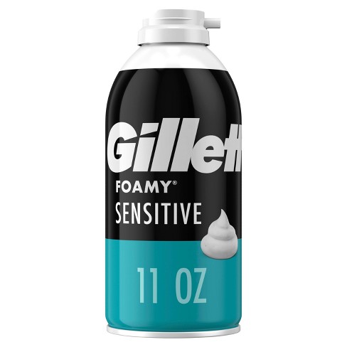 Gillette Foamy Men's Sensitive Shave Cream 11 oz