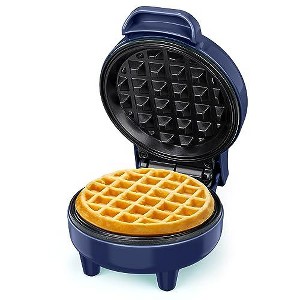 YASHE Mini Waffle Maker, 550W Waffle Iron, Ready Indicator Light, Cool Touch Handle, Non Stick Coating, Compact Size - 1 of 4
