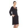 Women's Criss Cross Neckline Swing Dress - 2 of 4