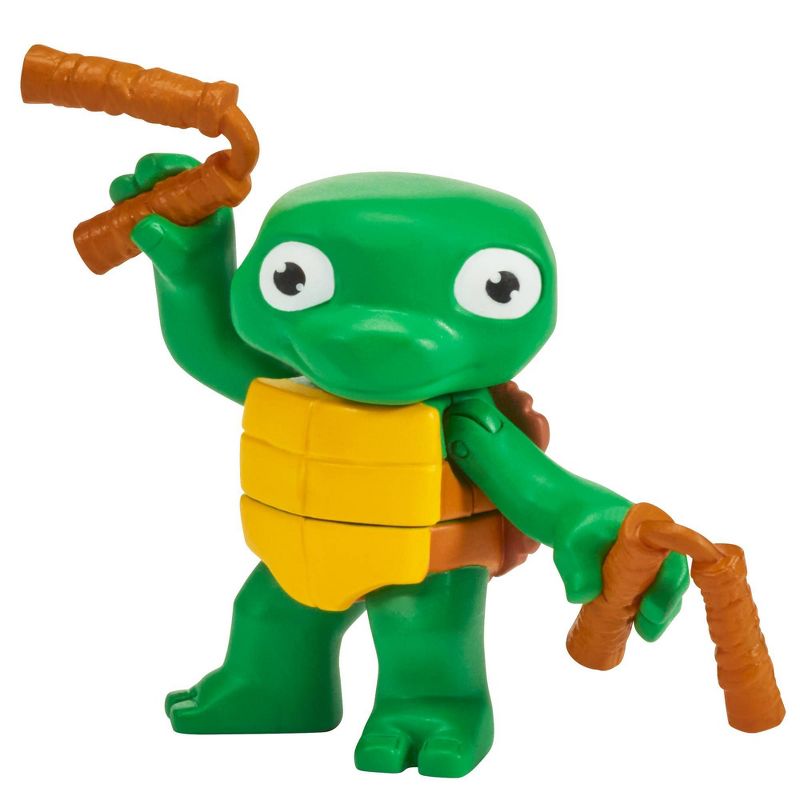 Teenage Mutant Ninja Turtles: Mutant Mayhem Turtle Tots Raph &#38; Mikey Action Figure Set - 2pk, 4 of 11