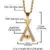 Gold Baseball Necklaces for Men Baseball Bat Cross Necklace Baseball Chain Pendant for Men Women Sports Hiphop Necklace Sport Lovers Jewelry Gifts - 2 of 4