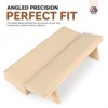 Saviland Pro Nail Tech Arm Support: Solid Wood Base w/ Leather Pad & Memory Foam - Salon Ergonomics System.(Beige) - 2 of 4