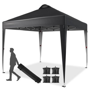 GustoWave 10x10 Ft Pop Up Canopy Tent, Sun Shelter Gazebo for Outdoor Camping - 1 of 4
