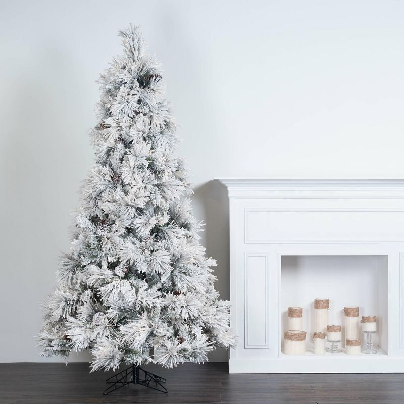 Vickerman Flocked Atka Pine Artificial Christmas Tree, 5 of 6