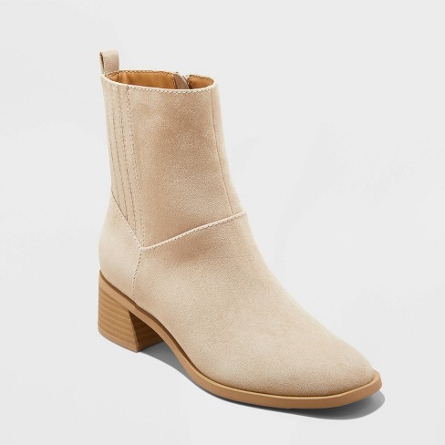 Low block ankle boots best sale