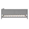 Sapphtopaz Daybed Bed Frame with Backrest and Armrest Mid-Century Modern Sofa Bed with Slats Support for Bedroom, Apartment - 2 of 4