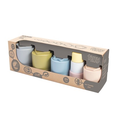 Dantoy: Tiny BIO Stacking Baby and Toddler Play Cups, Ages 10 mo+