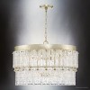 Urban Ambiance Luxury Glam Indoor Chandelier,  16-3/8''H x 24-7/8"W x 24-7/8''D,  Gilded Silver Finish, UHP4950 - 4 of 4