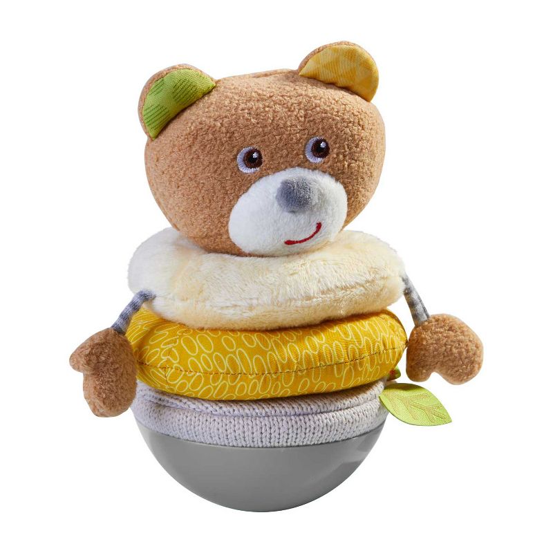 HABA Roly Poly Bear Soft Wobbling & Chiming Baby Toy, 1 of 8