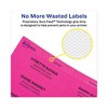 Avery High-Visibility Permanent Laser ID Labels, 2 x 4, Asst. Neon, 150/Pack - 3 of 4