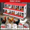 Chicken Nesting Box, 10/8/6 Hole Chicken Nesting Box for Hens - Heavy Duty Laying Box with Egg Collection System, Easy Clean & Tool-Free Assembly - 4 of 4