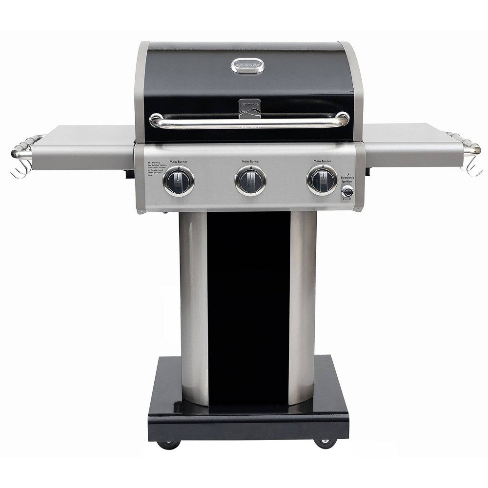 Photos - BBQ Accessory Kenmore 3 Burner Outdoor Patio Gas BBQ Propane Grill PG-4030400LD - Black 