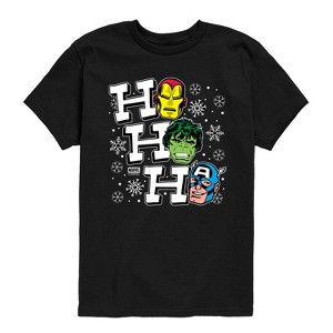 Boys' - Marvel - Ho Ho Ho Short Sleeve Graphic T-Shirt - 1 of 4