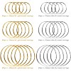 Round Beading Hoop Charms, 3-Size Set (20/30/40mm) Open Circle Findings for DIY Jewelry Making - 2 of 4