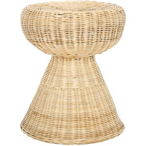 Tritan Rattan Accent Table/Stool - STL6502A - Natural - Safavieh - 1 of 4