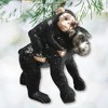 Charming Gorilla Family Kinship Glass Ornament, Mother and Baby Animal Christmas Tree Decor| OrnamentallyYou - 2 of 4