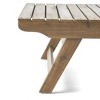Kumasinova 12.5" Foldable Outdoor Side Table with Premium Acacia Wood Frame,Slatted Patio End Table for Poolside,Porch&Garden,Versatile Decor Piece - 4 of 4