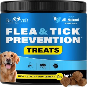 Beloved Pets Flea & Tick Support, Natural Chewable Pills for Dogs, 10 Oz - 1 Pack - 1 of 4