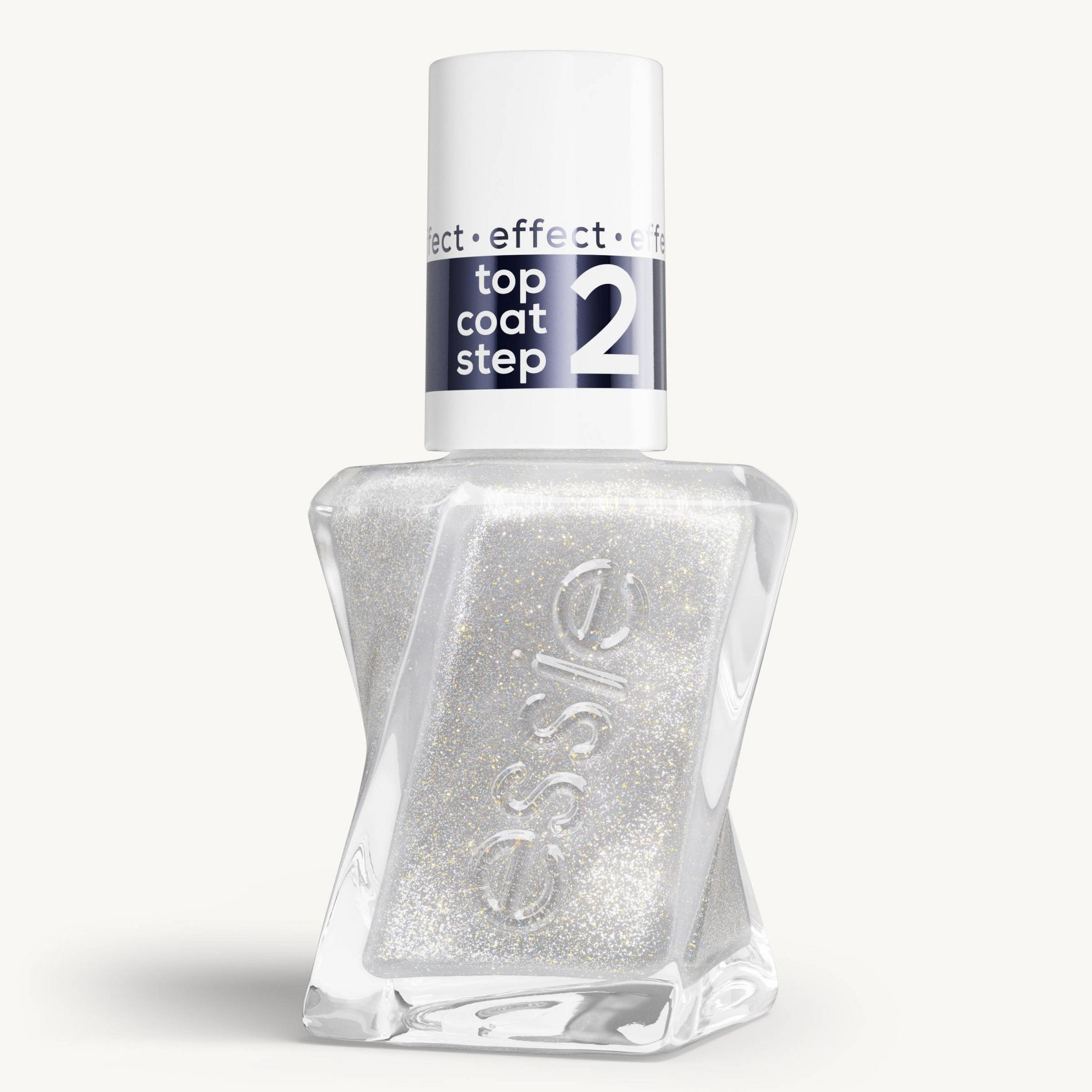 essie Gel Couture High Shine, Chip-Resistant Gel-like Top Coat Nail Polish - Diamond Dust Top Coat - 0.46 fl oz