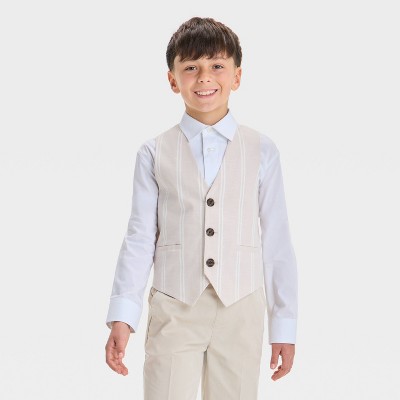 Boys' Striped Suit Vest - Cat & Jack™