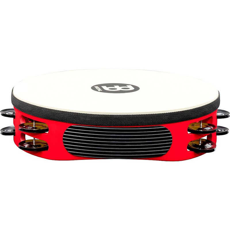 MEINL Touring Synthetic Head Wood Tambourine Two Rows Red, 4 of 6