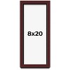 PosterPalooza | Panoramic Shadow Box 1.5" Depth Brown Picture Frame - UV Acrylic, Backing, Hanging Hardware - 2 of 4