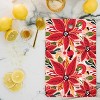 Avenie Abstract Floral Poinsettia Red Cutting Board Rectangle -Deny Designs - 2 of 3