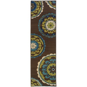 Cozumel Medallion Patio Rug - 1 of 4