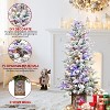 Aghana Digitals 4ft PE/PVC Flocked Flash Basin Tree with 10 Pine Cones, Wire-Tied Design - 3 of 4