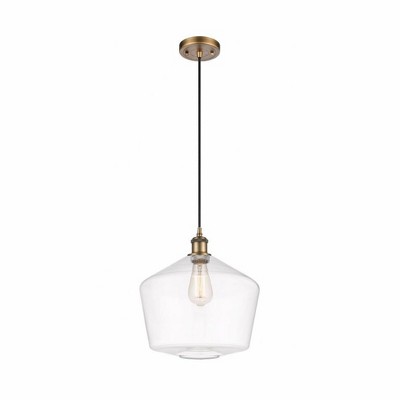 Cindyrella - 1 Light Cord Hung Mini Pendant In Industrial Style-13.5 Inches Tall and 12 Inches Wide