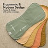 KeaBabies 5pk Organic Quin Baby Burp Cloths for Boys, Girls, Large Absorbent Cotton Burping Cloths for Babies, Newborns - 3 of 4