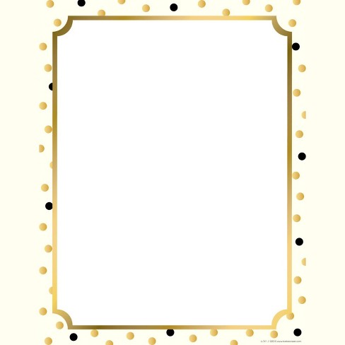 Barker Creek Computer Paper 8 1 2 X 11 Inches Gold Design 50