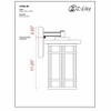 Jordan Aluminum Outdoor Wall Light - 8" x 13.5" - Dimmable, Wet Rated, 1 Bulb, Black Finish - 3 of 3