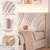 Merax Modern Velvet Upholstered LED Bed Frame with Wingback Headboard & Storage Drawers - 4 of 4