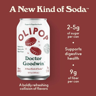 OLIPOP Doctor Goodwin Prebiotic Soda - 12 fl oz_4