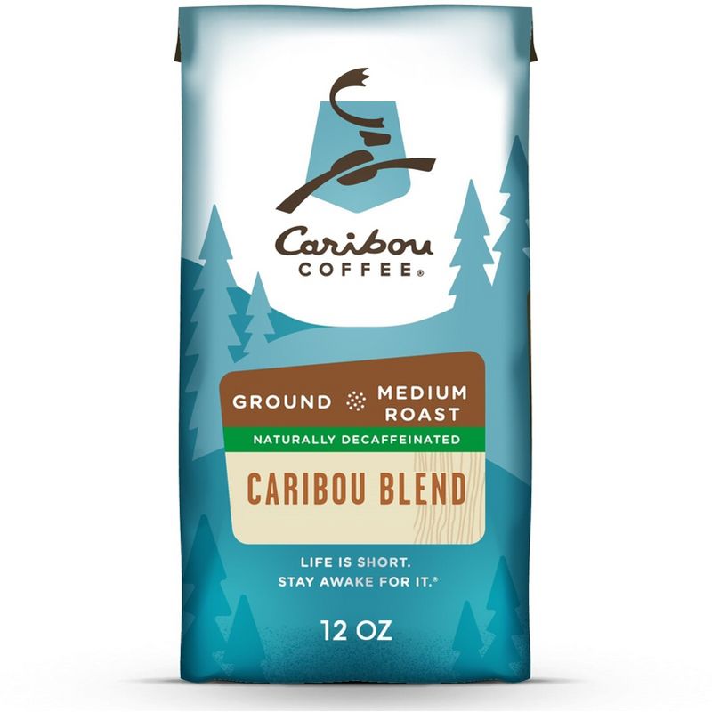 Caribou Coffee Caribou Blend Medium Roast Ground Coffee - Decaf - 12oz, 1 of 8