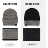 Women Winter Beanie Hat, Infinity Scarf, and Screen Friendly Gloves Set, Cold Weather Snow Gear for Adults - 4 of 4