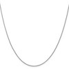 Black Bow Jewelry 1mm 14k White Gold Diamond Cut Open Franco Chain Necklace - 3 of 4