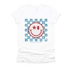 Simply Sage Market S.W.Smiley Checkered Patriotic Short Sleeve Tee - 2 of 4