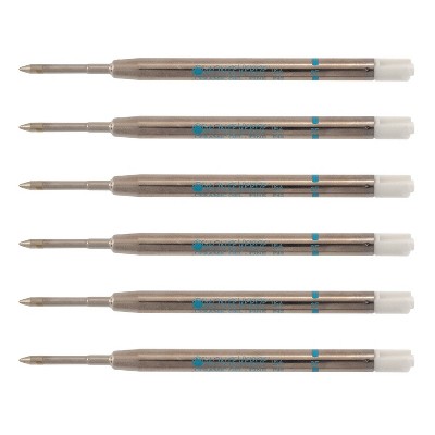 Monteverde Ballpoint Pen Refill Fine Point Blue Ink 6 Pack (p423tq) : Target