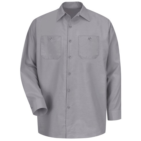 Men's Long Sleeve Work Shirt, Red Kap®