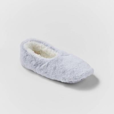 faux fur slippers target