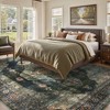 MontVoo Vintage Medallion Washable Rug Green/Teal - 3 of 4