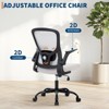 Office Chair – Ergonomic Desk Chair, Adjustable Lumbar Support, Flip-Up Armrests, Mesh Computer Desk Chair, Swivel Rolling Executive Gaming Chair - 4 of 4