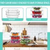 LunaLulinlk 30 Pcs Glass Food Storage Containers with Lids, Glass Airtight Meal Prep Container Set for Lunch, Kitchen Pantry Organizers and Storage - 3 of 4