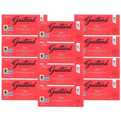 Guittard Unsweetened Bittersweet Chocolate - Case of 12/3 pack, 2 oz